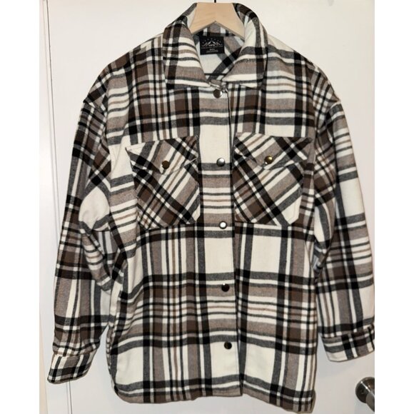 HFX Flannel Heavyweight Jacket Women’s Size Small Polyester Wool Blend - Picture 1 of 7